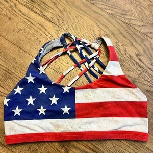 Born Primitive Red, White, and Blue Vitality Sports Bra